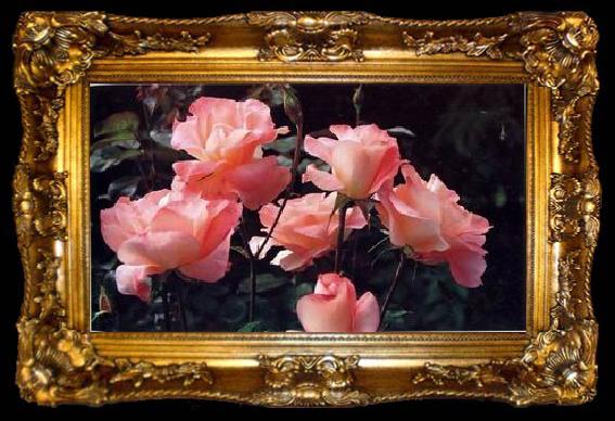 framed  unknow artist Still life floral, all kinds of reality flowers oil painting  131, ta009-2